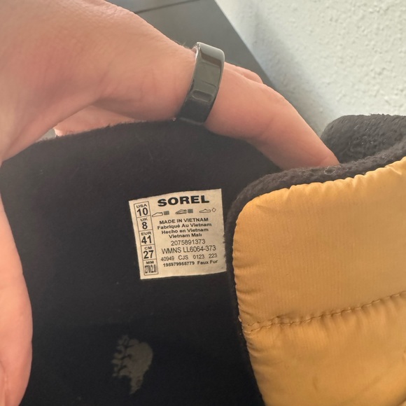 Sorel Women's Whitney Frosty Lace Waterproof Boot Size 10 - Picture 6 of 7